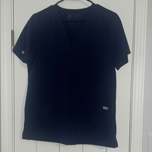 FIGS Navy Blue Scrub Top